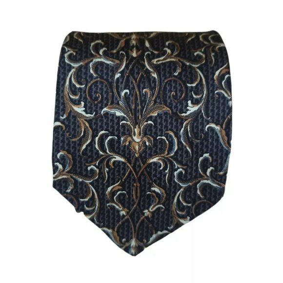 Gianfranco Ferre Other - GIANFRANCO FERRE Gray Baroque Silk Tie ITALY 57"/ 3.6" EC